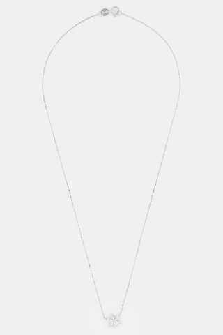 Collier Arizona - Or blanc et diamants 0,03 carat