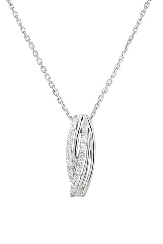 Pendentif Affluence  Or blanc et diamants