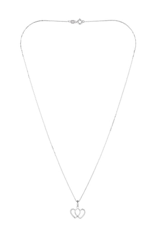 Pendentif Gémeaux Or blanc et diamants