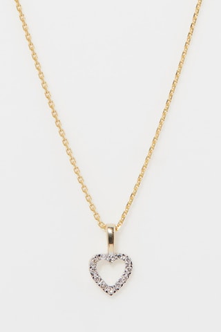 Pendentif Mini Cœur Or jaune et diamants