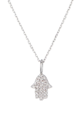 Pendentif La Main  Or blanc et diamants