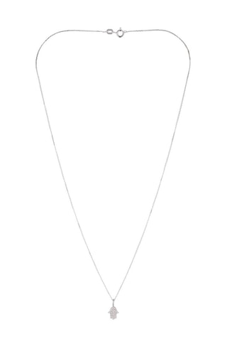 Pendentif La Main  Or blanc et diamants