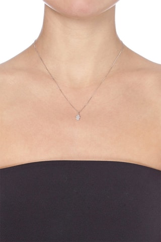 Pendentif La Main  Or blanc et diamants