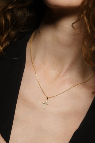 Pendentif Eternal faith - Or jaune et diamants