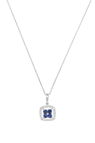 Hanger Harley - Witgoud, Saffieren en Diamanten