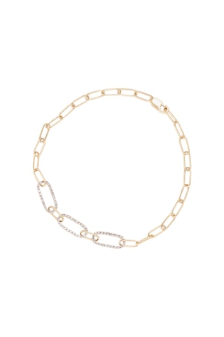 Gourmette Kerry - Or jaune et diamants