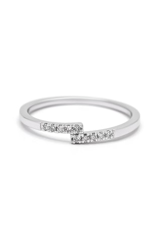 Bague - Or blanc et diamants