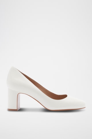 Kalfsleren Pumps Betti - Wit