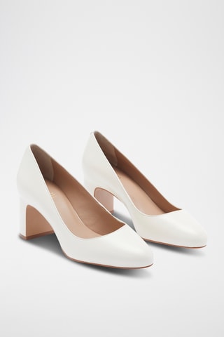 Kalfsleren Pumps Betti - Wit