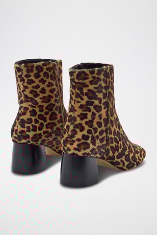 Kalfsleren Enkellaarzen Kayea - Bruin