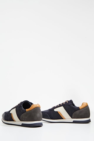 Leren Sneakers Carpazo -  Marineblauw