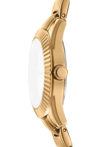 Montre à quartz en acier - Doré