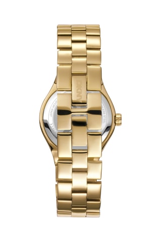 Montre à quartz en acier - Doré