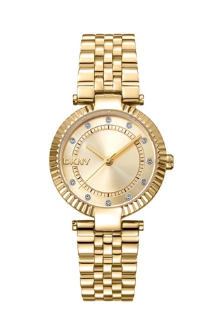 Montre à quartz en acier - Doré