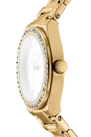 Montre à quartz en acier - Doré et argenté