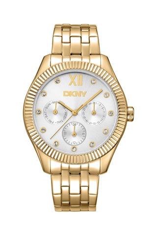 Montre à quartz en acier - Doré et argenté