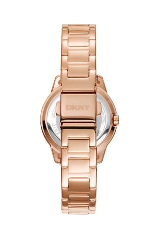 Montre à quartz en acier - Doré rose