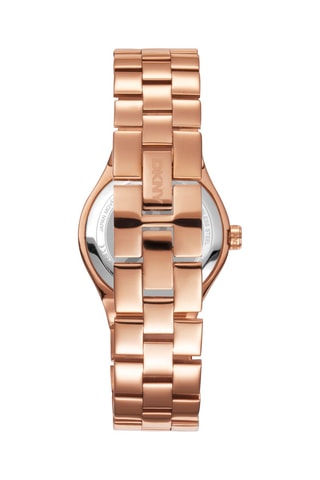 Montre à quartz en acier - Doré rose