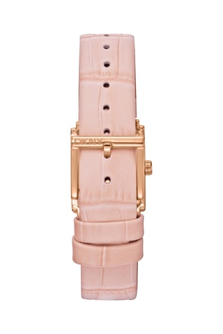 Montre à quartz en cuir - Rose et doré rose