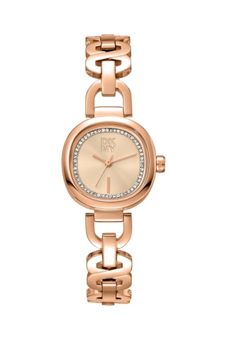 Montre à quartz acier - Doré rose