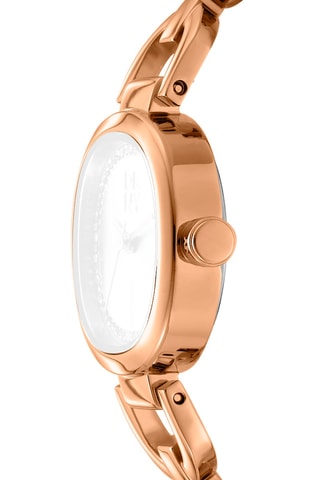 Montre à quartz acier - Doré rose