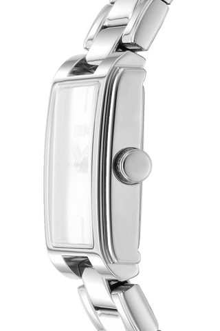 Montre à quartz en acier - Argenté et anthracite