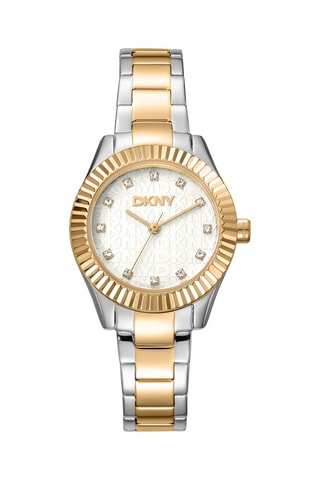 Montre à quartz en acier - Doré et argenté