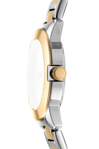 Montre à quartz en acier - Argenté et doré