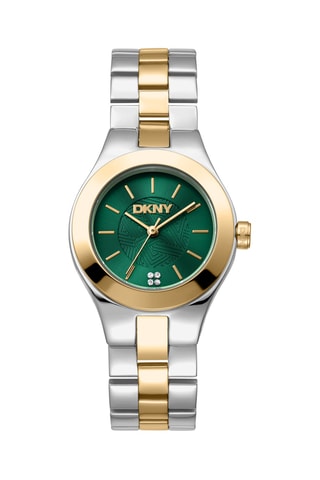 Montre à quartz en acier - Argenté et doré