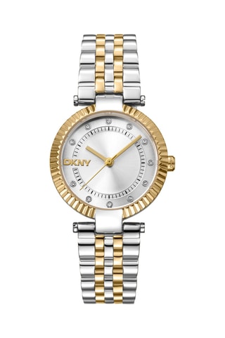 Montre à quartz en acier - Doré et argenté