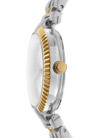 Montre à quartz en acier - Doré et argenté