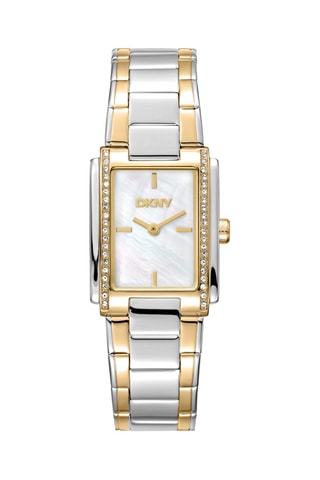 Montre à quartz en acier - Argenté et doré