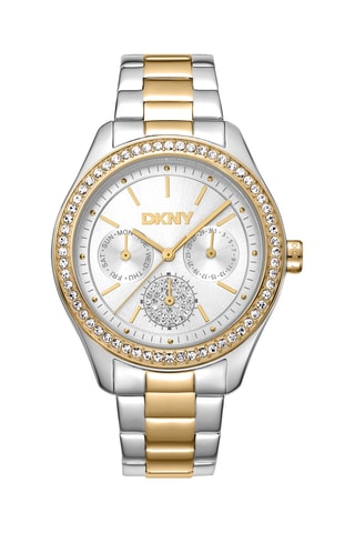 Montre à quartz en acier - Argenté et doré