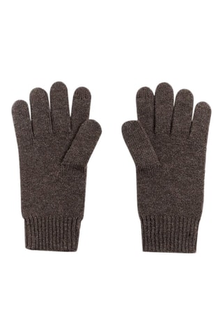 Gants en laine et cachemire - Taupe chiné