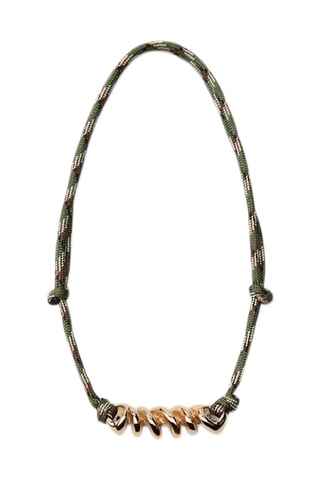 Collier - Kaki et doré