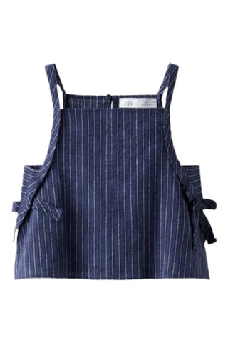 Débardeur en lin - Bleu marine