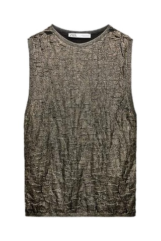 Pull sans manches - Doré