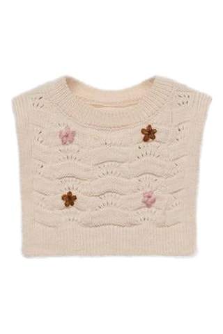 Pull sans manches - Beige