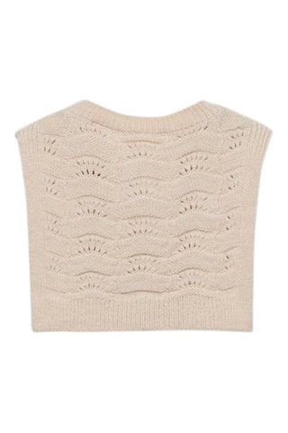 Pull sans manches - Beige