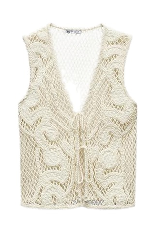 Gilet sans manches - Ecru