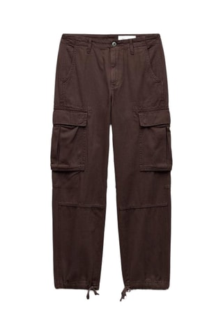 Pantalon cargo slim - Marron