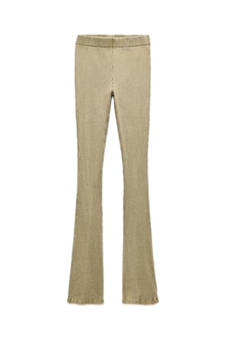 Pantalon flare - Beige clair