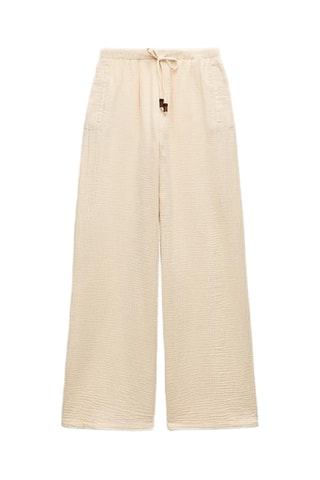 Pantalon wide legs - Beige