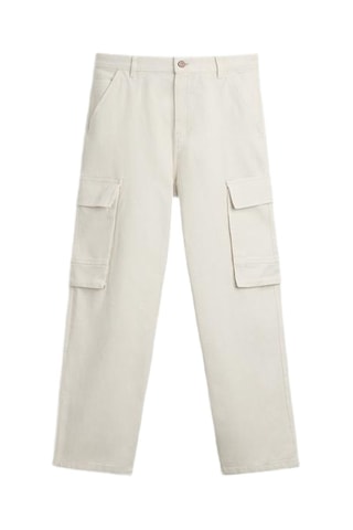 Pantalon cargo - Blanc