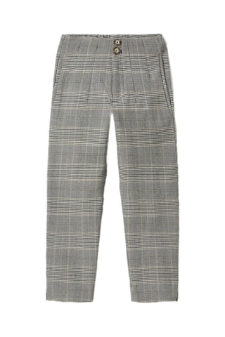 Pantalon taille haute - Gris