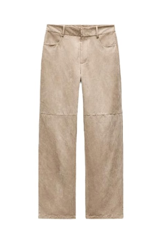 Pantalon droit - Beige