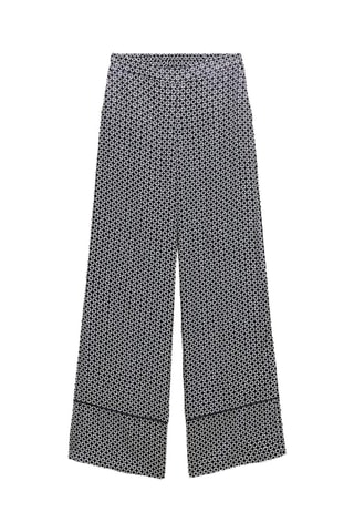 Pantalon large - Gris