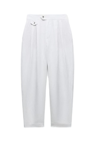 Pantalon en lin - Blanc