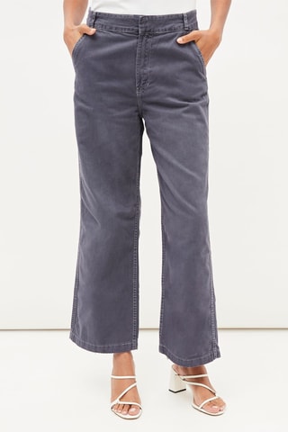 Chino taille haute - Bleu marine