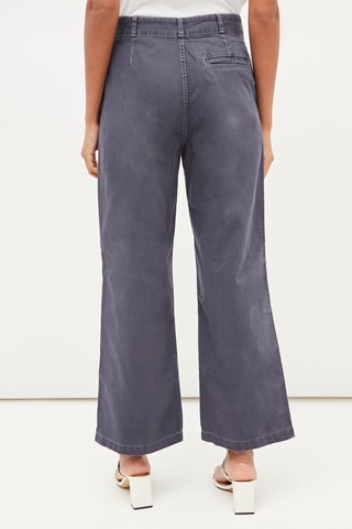 Chino taille haute - Bleu marine